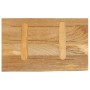 Tablero de mesa borde natural madera maciza mango 40x30x3,8 cm