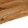 Tablero de mesa borde natural madera maciza mango 40x30x3,8 cm