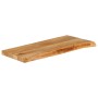 Tablero de mesa borde natural madera maciza mango 70x20x2,5 cm