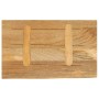 Tablero de mesa borde natural madera maciza mango 50x20x2,5 cm
