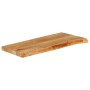 Tablero de mesa borde natural madera maciza mango 70x30x2,5 cm