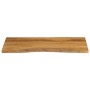 Tablero de mesa borde natural madera maciza mango 100x60x2,5 cm