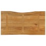 Tablero de mesa borde natural madera maciza mango 100x60x2,5 cm