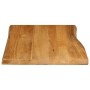 Tablero de mesa borde natural madera maciza mango 70x60x3,8 cm