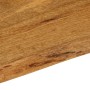 Tablero de mesa borde natural madera maciza mango 70x60x3,8 cm