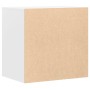 Cajonera de esquina madera de ingeniería blanca 60x41x58 cm