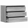 Cajonera de esquina madera ingeniería gris Sonoma 80x41x58 cm