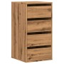 Cajonera de esquina madera ingeniería roble artisan 40x41x76 cm