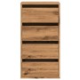 Cajonera de esquina madera ingeniería roble artisan 40x41x76 cm