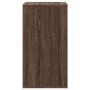 Cajonera de esquina madera ingeniería marrón roble 60x41x76 cm