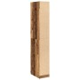 Armario de madera de ingeniería madera envejecida 30x50x200 cm