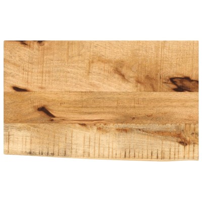 Tablero de mesa borde natural madera maciza mango 40x20x2,5 cm