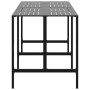 Mesa alta de bar acero recubrimiento polvo negro 200x100x110 cm