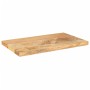 Tablero de mesa rectangular madera maciza mango 40x20x3,8 cm