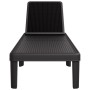 Tumbona ajustable en 4 alturas polipropileno 155,5x57x28 cm