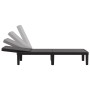 Tumbona ajustable en 4 alturas polipropileno 155,5x57x28 cm