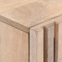 Mueble de TV madera maciza de mango blanco 105x34x46 cm