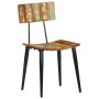 Sillas de comedor 2 unidades madera maciza reciclada