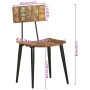 Sillas de comedor 2 unidades madera maciza reciclada