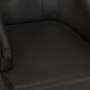 Sillas de comedor 2 unidades cuero de cabra auténtico negro