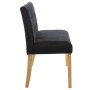 Banco de terciopelo negro 140 cm