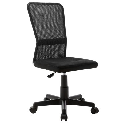 Silla de oficina de tela de malla negra 44x52x100 cm
