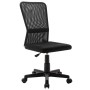Silla de oficina de tela de malla negra 44x52x100 cm