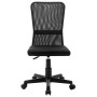 Silla de oficina de tela de malla negra 44x52x100 cm