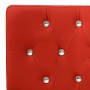 Banco de cuero sintético rojo 110 cm
