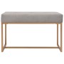 Banco 80 cm terciopelo gris