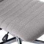 Sillas de comedor giratorias 2 unidades tela gris claro