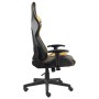 Silla gaming giratoria PVC dorado