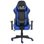 Silla gaming giratoria PVC azul