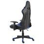 Silla gaming giratoria PVC azul
