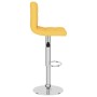 Taburetes de cocina 2 unidades tela amarillo mostaza