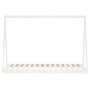 Estructura de cama para niños madera de pino blanco 90x190 cm