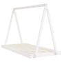 Estructura de cama para niños madera de pino blanco 90x190 cm