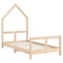 Estructura de cama para niños madera maciza de pino 80x160 cm