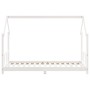 Estructura de cama para niños madera de pino blanco 90x190 cm