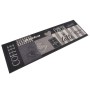 Alfombra de cocina lavable terciopelo negro café 60x180 cm