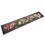 Alfombra de cocina lavable terciopelo dibujo especias 60x300 cm