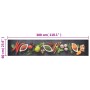Alfombra de cocina lavable terciopelo dibujo especias 60x300 cm
