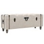 Bancos de almacenamiento 3 piezas madera y acero 112x37x45 cm