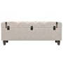 Bancos de almacenamiento 3 piezas madera y acero 112x37x45 cm