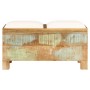 Banco de almacenamiento de madera reciclada maciza 80x40x40 cm
