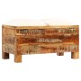 Banco de almacenamiento de madera reciclada maciza 80x40x40 cm