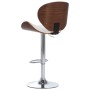 Taburete de cocina cuero sintético blanco