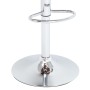 Taburete de cocina cuero sintético blanco