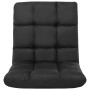 Tumbona de suelo plegable microfibra negra