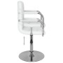 Taburete de cocina cuero sintético blanco